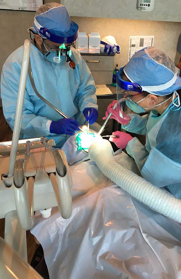 Griffin Cole, DDS performing the Safe Mercury Amalgam Removal Technique