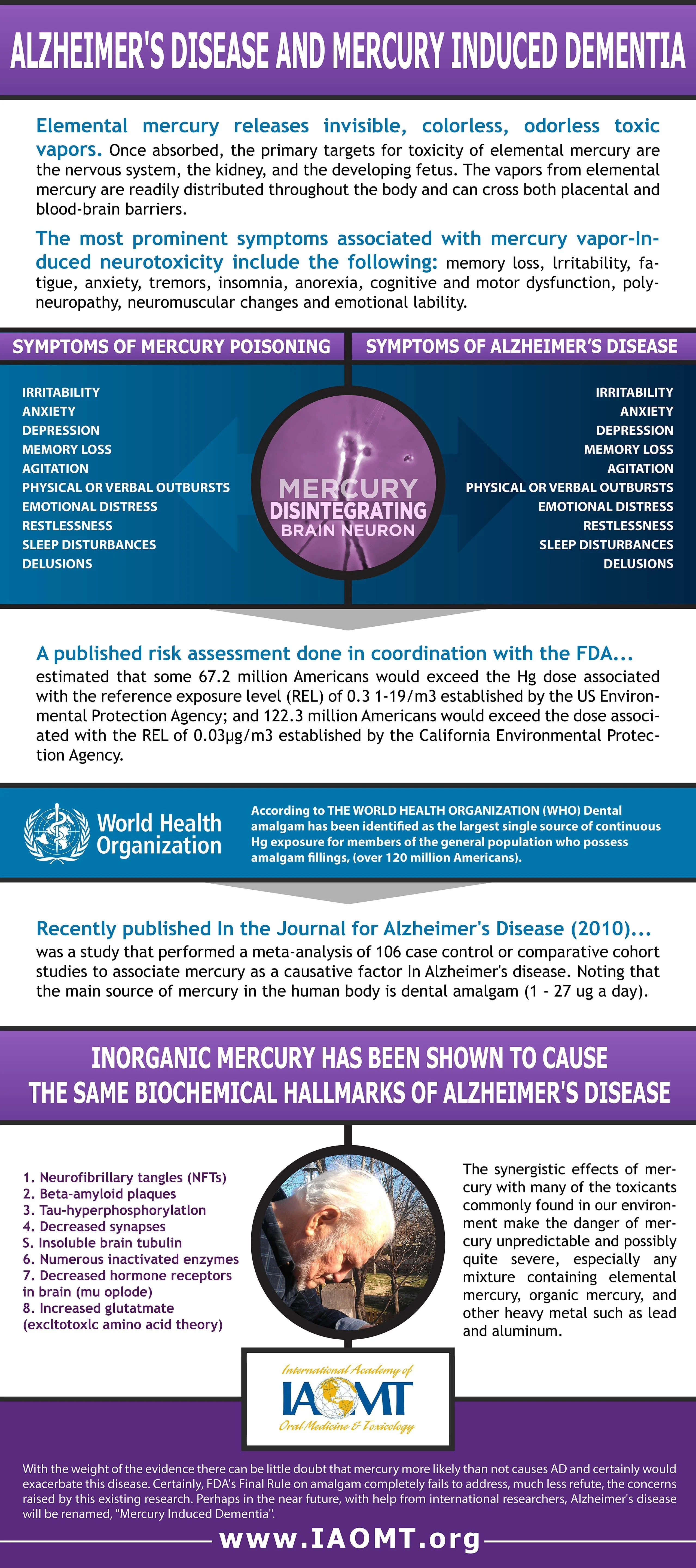 Alzheimerova ortuť infografika banner