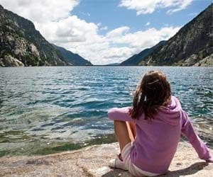 girl at lake fluoride pollution and the environment